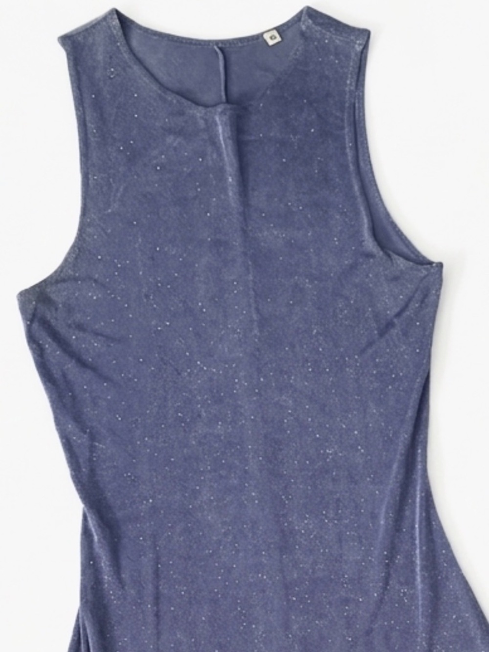 Sleeveless Glittery Purple Knit Maxi Dress - Unbranded - Picture 3 of 6